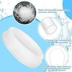 Nuanchu 100ft Polyethylene Tubing, 3/8" Od, 1/4" ID, 0.062" Wall Polyethylene Tubing Food Grade White Translucent Hose for Beverage Pump, Homebrew, Brewing - Image 3
