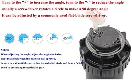 Shower Head 5Pcs G3/4" Lifting Type Buried Rotating Sprinkler 40°~360°Adjustable Pop-up Sprinkler Lawn Football Field Turf Irrigation Nozzle Watering Supplies - Image 7