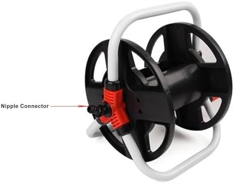 Garden Hose Reel, Portable Water Heavy Duty Cart ABS Holder Winder Household Storage Rack for Outdoor Lawn Farm Yard Car Washing Holds 50 to 65 Ft Convenient Flexible Watering - Image 3