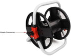 Garden Hose Reel Cart ABS Portable Water Hose Holder Hose Reel Storage Rack for Garden Lawn Farm Car Washing Black Wall Mounted Freestanding Garden Hose Stand - Image 4