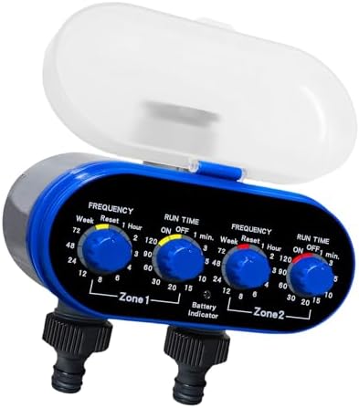 Practical 2 Outlet Water Regulator Permanent Build Ideal for Lawns Flower Beds Greenhouses Adjustable Sprinkler Schedule Timer - Image 6