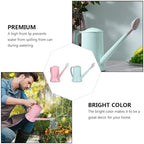 Alasum 2pcs Gardening Watering Cans with Long Spout 2l Translucent Plastic Watering Pots for Indoor and Outdoor Irrigation Pink and Green Horticulture Tools for Plant Care - Image 5
