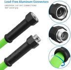DEWENWILS Garden Hose 75 ft x 5/8", Water Hose with Swivel Handle, Heavy Duty, Lightweight, Flexible Hose for Plants, Car, Yard, 3/4 Inch Solid Fittings, Drinking Water Safe HHGH75A1 - Image 2