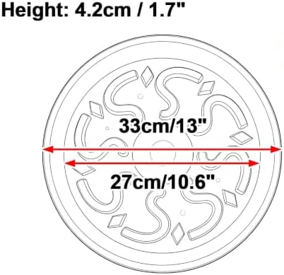 Thickened PP Resin Plant Saucers, Bottom Protrusion Design, Watering Tray - Image 2