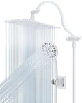 Hibbent All Metal High Pressure Rainfall 10'' Shower Head with Handheld by Hibbent