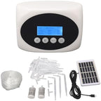 Generic Solar Watering System Dual Pump Solar Irrigation System with LCD Timer for 15 Plants 10m Hose 1200mAh USB or Power Automatic Drip Watering for Patio Greenhouse - Image 6