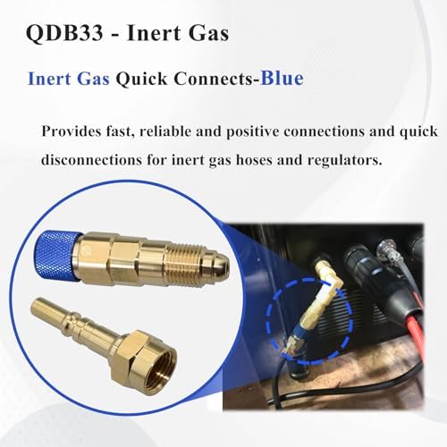 2 Sets QDB33 Argon Gas Regulator, Quick Connect for Gas Hose - Image 3