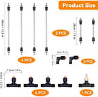 Metal 6 Nozzles Sprayer Boom Wand with 3 Flow Rate Nozzle Tips-Wide-Coverage Agricultural & Lawn Spray Attachment for Tractors/UTVs - Image 6