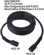 Tool Daily Pressure Washer Gun with 3/8” Swivel Quick Connector, High Pressure Washer Hose - Image 7