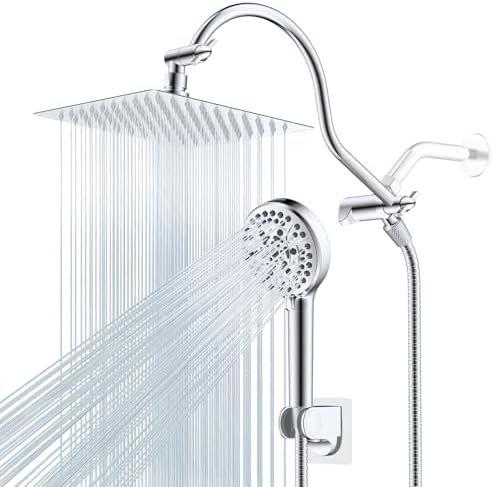 Hibbent All Metal cUPC Certified High Pressure Rainfall 8'' Shower Head by Hibbent