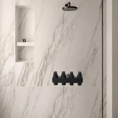 Brass Garden Hose Splitter 4 Outlet - Leak for proof Water Distributor with Flow Control Valves - Outdoor Faucet Manifold for Lawn Watering - 3/4 Inch Connection Black(Black) - Image 4