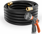 SPECILITE Garden Water Hose 75 ft x 3/4", Heavy Duty & Kink-less, Black by SPECILITE