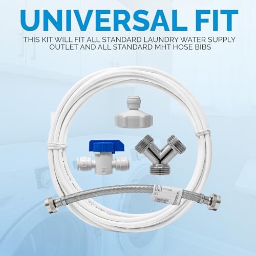 Metpure Washing Machine Water Line Splitter Kit, 25 ft x 1/4" - Image 4