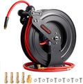 Retractable Air Hose Reel, Auto Rewind 3/8" x 65 FT Hybrid Polymer Hose by Unknown