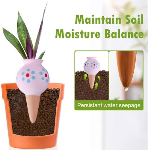 Plant Watering Spikes 4 Pieces Cute Gardening Waterer - Image 4