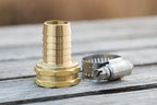 100-Pack Heavy-Duty 3/4-in. Brass Coupling with Stainless Steel Clamps (Hose Repair) - Image 4