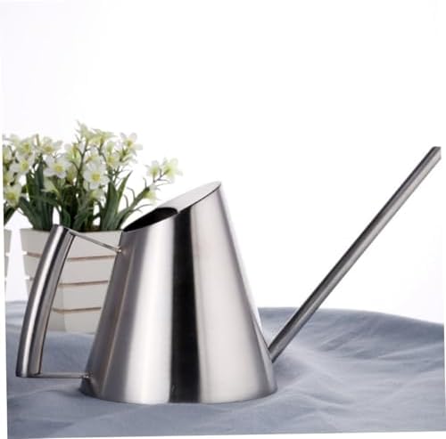 Stainless Steel Watering Can Silver Garden 1500ml Long Spout - Image 7