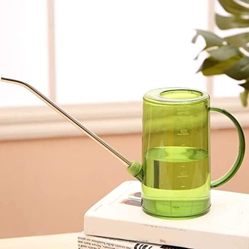 Watering Can Sprinkling Can Transparent Watering Stainless Steel Head Outdoor Garden Fashion Plastic Pot Garden Tool(B) - Image 4