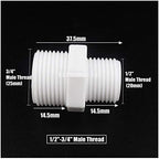 Tube Connector 30pcs 1/2" 3/4" 1" Male/Female Thread Reducer Joint Bushing Joints Garden Drip Irrigation Water Pipe Connectors Repair Fittings Drip Irrigation Fittings Kit ( Color : 3I4 1 Inch Male ) - Image 5