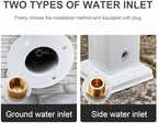 Outdoor Faucet with Hose Holder, Freestanding Vertical Garden Water Column, Decorative Water Feature, Fountain, Hydrant for Yard (White)(114cm/44.9in) - Image 4