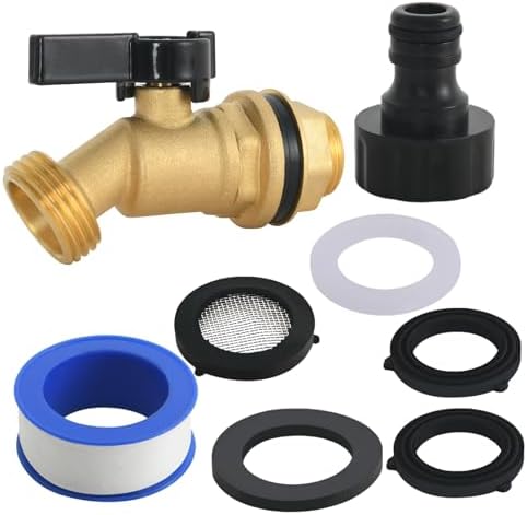 Spigot Kit for Rotopax Water Containers, Brass Quarter Turn Faucet Filter - Image 7