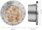 Mechanical Kitchen Timers for Cooking,Hand Drawn Patterns Printed 60 Minute Magnetic Countdown Timer,Cute Cooking Timers with Alarm,Stainless Steel Time Timer Manual No Batteries Required - Image 2
