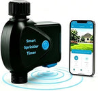 Garden Hose Irrigation Controller, App Controlled Water Timer with Rain Delay, Auto & Manual Watering, Waterproof Outdoor Sprinkler System, Black by Comboss