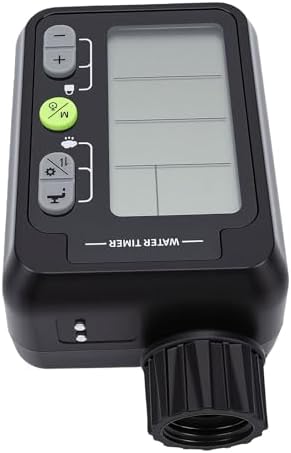 Water Timer for Outdoor Garden, 17x8x5.5cm | Rain Delay Sensor, 9 Programmable Modes with LCD Display, Kid Lock Watering Timer for Gardeners (English Version) - Image 2