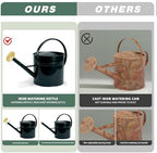 LONGRUN 2.5 Gallon Dark Green Metal Watering Can for Plants and Garden with Removable Spout, Made of Galvanized Iron - Image 5