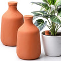 DoubleFill Ollas Terracotta Watering Pots, 100 oz, 2 Pcs by DoubleFill