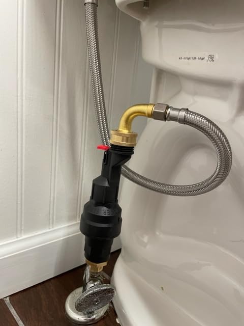 Automatic Toilet Water Shut-Off Device for 3/8" Supply Lines - Vertical Install, Leak & Flood Protection, Mechanical, Stops Running Toilets, Bursts & Flapper Leaks - Image 3