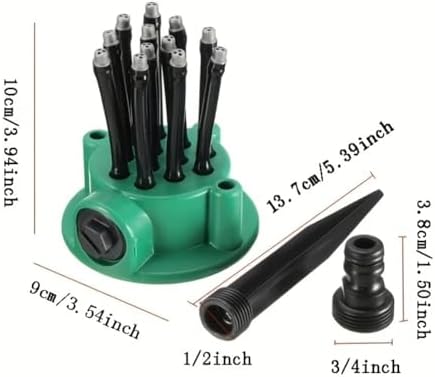 360° Coverage Precision Irrigation Sprinkler, Multi Directional Lawn Sprinkler System for Yard, Automatic Rotating Water Sprinkler with Spike Base, Above Ground Sprinklers for Garden & Grass (4pcs) - Image 7