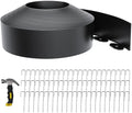 4 Inch Tall 66FT Landscape Edging with 70Pcs Metal Spikes, Plastic Garden Edging Border Landscape Edging Lawn Edging for Landscaping, Flower Bed, Paver, Yard by LXVOOEE