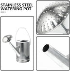 Toddmomy Vintage 5l Galvanized Watering Can Long Spout Sprinkling Pot for Indoor Outdoor Gardening Plant Watering Tool - Image 7