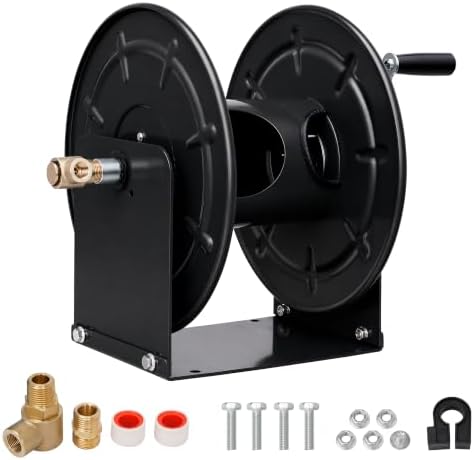 lesolar Pressure Washer Hose Reel,100FTx3/8'' / 200FTx1/4'' by lesolar