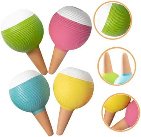 Gadpiparty 4pcs Self Watering Globes for Plants Red Ceramic Large Watering Spikes with Drip Irrigation Indoor Outdoor Automatic Plant Waterer Set for Garden - Image 6