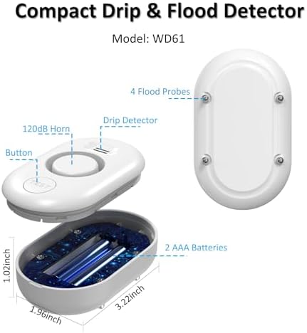WiFi Water Leak Detector for Home with App Alert,2.4Ghz Gateway + 10 Sensor - Image 2