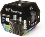 FITT Force Pro Water Hose, Lightweight Ultra Flexible Durable Kink-Free Heavy-Duty Commercial Grade Flat Garden Hose, Grey and Blue, 50-Feet x 5/8-Inch - Image 4