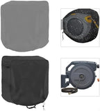 for heavy-duty 600D Oxford Garden Hose Reel Cover, Waterproof and Dustproof Protective Case with Inner PU Coating, for custom Fit for 60x45x60cm Wall-Mounted Retractable Hose Reels(Gray) - Image 4