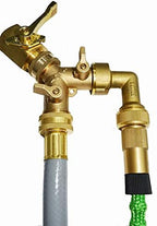 HQMPC Hose Y Splitter 3/4" GHT Garden Hose Valve 2 Way For Garden Lawn Waterring - Brass, 4 Pack - Image 6