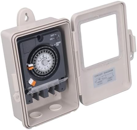 Mechanical Timer Switch IP53 Rainproof 24H Cycle Time Relay for Water Heater Street Lamp Home Office ABS Material - Image 4