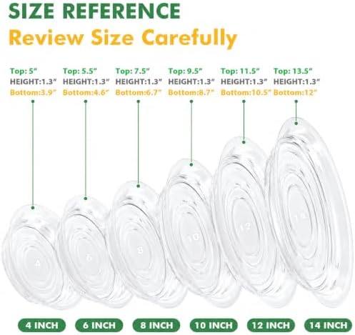 30 Pack 14 Inch Plant Saucer Clear Plant Saucers for Outdoors Plant Drip Trays Extra Large Plant Saucer Dish Plant Pot Saucers Planter Trays for Outdoor Plants Bulk - Image 4