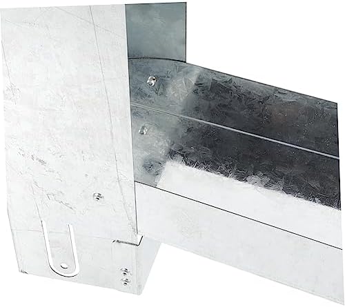 Rainwater Diverter Foldable Iron for 3x4 Inch Downspout - Image 3