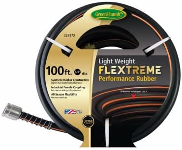 Green Thumb Gtxpr58100 Flextreme Performance Rubber Hose, 5/8 in. X 100 ft. - Quantity 3 by Unknown