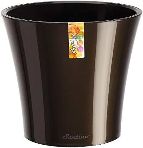 Santino, Self Watering Planters Arte 7.7 Inch Black-Gold/Black, Indoor Flower Pots for All House Plants, Flowers, Herbs, Succulents, Set of 3 - Image 7