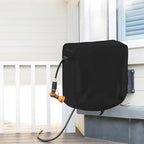 Garden Wall-mounted Hose Reel Cover Protection for Your Retractable Garden Hose Reel Heavy Duty Waterproof and UV Resistant Oxford Fabrics 24"L x 18"W x 24"H Black - Image 6