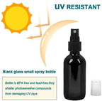NOOEEISS Black Glass Small Spray Bottle 2 oz 48 Packs,Fine Mist Sprayer Small Clear Bottles,Refillable Containers mini spray bottles for Cleaning Solutions and Skin Care (Black 48pcs) - Image 3