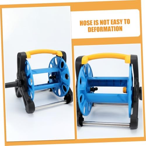 Freestanding Hose Reel Storage Rack for Garden Hose, Blue PP - Image 6