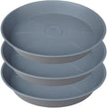 3 Pack of 20 22 inch Plant Saucer (19.2 Inch Base), 3.6" Depth Tray, Large Deep Garden Plastic Flower Planter Plant Trays for Indoors Outdoor Bath Bath (22", Gray) by Bleuhome