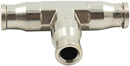 10pcs Nickel Plated Brass Push to Connect Fitting for High Pressure Mist Cooling System, Misting Tee Slip Lock, 1/4" Tube OD - Image 3